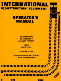 Operators Manual for International TD-15 Series C Crawler Tractor