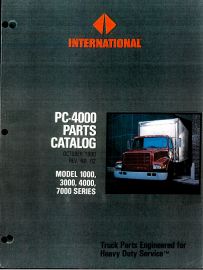 International PC-4000 Parts Catalog - Model 1000, 3000, 4000, 7000 Series