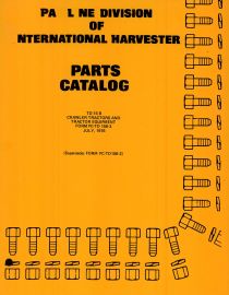 Parts Catalog for International TD-15 Series B Crawler Tractor