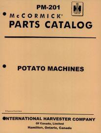 Parts Catalog for McCormick Potato Digger & Potato Planter No. 21, 25 & 45