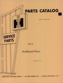 Parts Catalog for International No. 125 Moldboard Plow