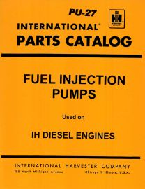 Parts Catalog for IH Model  A & American Bosch Fuel Injection Pump for IH Diesel Engines