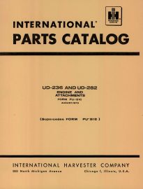 Parts Catalog for International UD-236 & UD-282 Power Unit Engine & Attachments