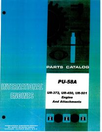 Parts Catalog for International UR-372, UR-450 & UR-501 Power Unit Engine & Attachments