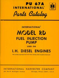 Parts Catalog for International Model RD Fuel Injection Pump