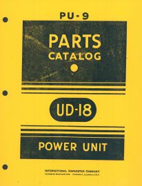 Parts Catalog for International UD-18 Power Unit