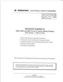 Revised Electrical Circuit Diagrams for 1999-up International 2000, 4000, 8000 Truck