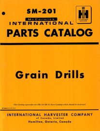 Parts Catalog for McCormick International Grain Drill