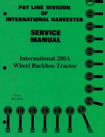 Service Manual for International 280A Wheel Backhoe Tractor Chassis Service