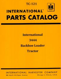 Parts Catalog for International 3444 Backhoe Loader Tractor Chassis