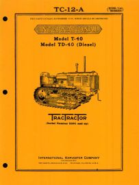 Parts Catalog for International T-40 & TD-40 TracTractor