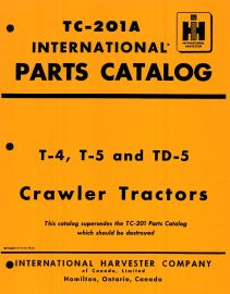 Parts Catalog for International T-4, T-5 & TD-5 Crawler Tractor Chassis