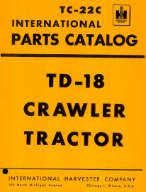 Parts Catalog for International TD-18 Crawler Tractor