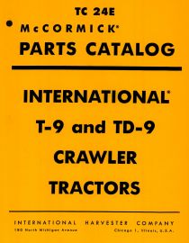 Parts Catalog for McCormick International T-9 & TD-9 Crawler Tractor