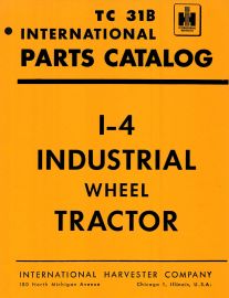 Parts Catalog for International I-4 Industrial Wheel Tractor