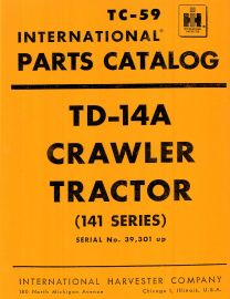 Parts Catalog for International TD-14A (141 Series) Crawler Tractor