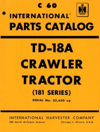 Parts Catalog for International TD-18A 181 Series Crawler Tractor