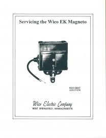 Service Manual for Wico Type EK Magneto