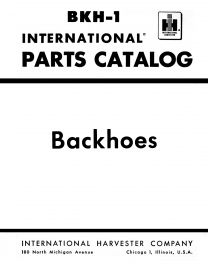 Parts Catalog for International Backhoe Model 3120,3130, 3140, 3141