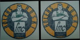 Bolens Huski- man 5" Circle Decal Set - Vinyl