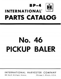 Parts catalog for McCormick No. 46 International Pickup Baler