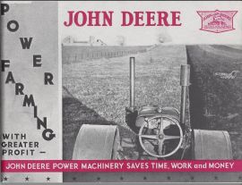 Full Line Catalog for John Deere Power Farming from 1934