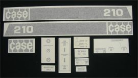 Case Model 210 1976 and Earlier Restoration Decal Set - Vinyl