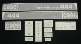 Case Model 444 1976 and Earlier with Hydraulic Drive Restoration Decal Set - Vinyl