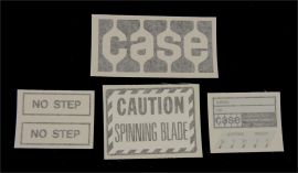 Case Mower Deck Restoration Decal Set - Vinyl