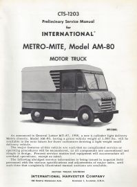 Preliminary Service Manual for International Metro Mite, Model AM-80