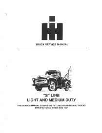 Service Manual for International "S" Line Models built 1956-1957