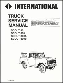 Service Manual for 1961-1971 IH Scout 80, 800, 800A & 800B