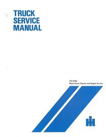 Service Manual for International IH MS-1210, 1510 Models and MHC-1310, 1510 Motor Home Chassis