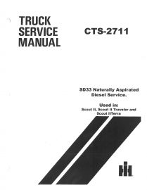 Service Manual for Nissan IN-633 - SD-33 Non-Turbo Diesel Engine