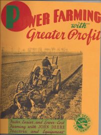 Full Line Centennial Catalog for 1837-1937 John Deere "Power Farming with Greater Profit"