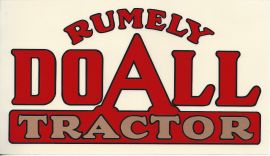 Rumely Do-All Tractor Decal - 8" x 4"