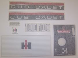 Cub Cadet 100 Restoration Decal Set