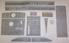 Cub Cadet 108 Restoration Decal Set