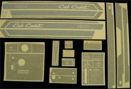 Cub Cadet 1200 Restoration Decal Set