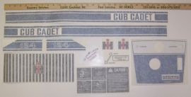 Cub Cadet 124 Restoration Decal Set