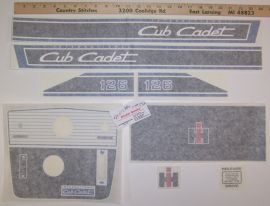 Cub Cadet 126 Restoration Decal Set