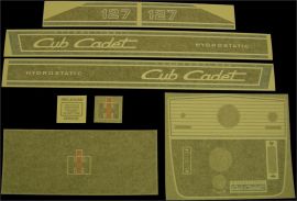 Cub Cadet 127 Restoration Decal Set