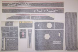 Cub Cadet 128 Restoration Decal Set