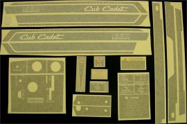 Cub Cadet 1650 Restoration Decal Set