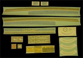 Cub Cadet 1861 Screen Restoration Decal Set