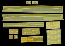 Cub Cadet 1862 Screen Restoration Decal Set