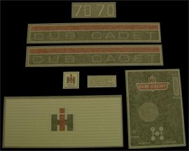 Cub Cadet 70 Restoration Decal Set