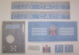 Cub Cadet 71 Restoration Decal Set