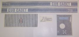 Cub Cadet 72 Restoration Decal Set