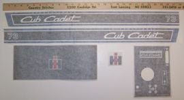 Cub Cadet 73 Restoration Decal Set